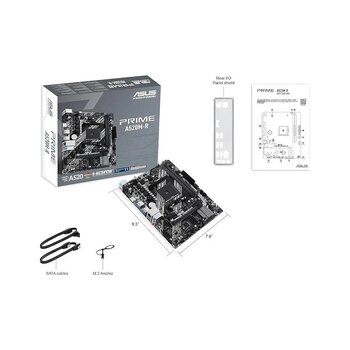 Asus Prıme A520m-r A520 Ddr4 Vga Yok Glan Matx Hdmı M2 Usb3.2 Am4 Amd Anakart-207758