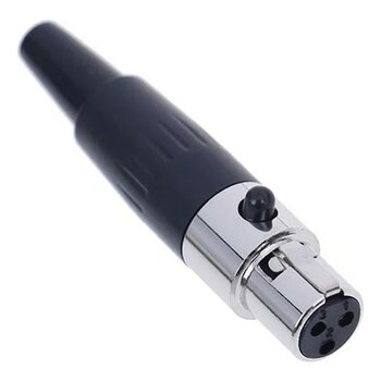 Mini Xlr 3 Pin Dişi Jack Fiş - Beyaz