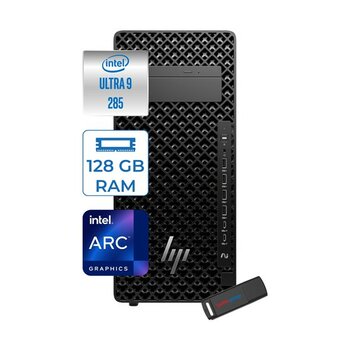 Hp Z2 Tower G1I Intel Core Ultra 9 285 128GB Ddr5 4tb SSD Intel Arc Graphics  Windows 11 Pro Taşınabilir Bilgisayar A2KX9ESP28 + Zettausbbellek