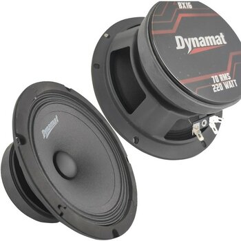 QLEDQ Oto Midrange Hoparlör 16 cm 220 Watt Dynamat BX16