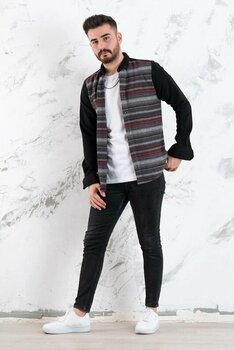 Advante Slimfit Parça Desenli Erkek Oduncu Gömlek (509437476) Siyah 2xl