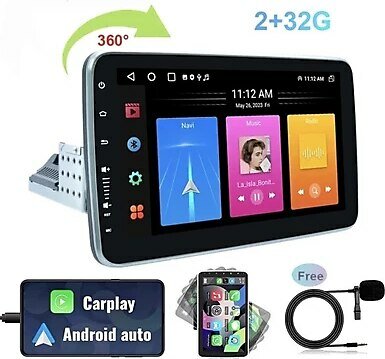 Navigold KL-3800 4/64GB Android Tek Din 10''inch Oto Araba Multimedya Teyp Car Play-usb-gps-wifi Kamera