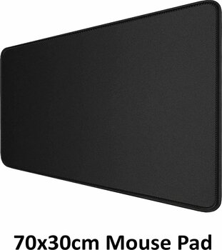 obrigado 70x30cm Gaming Oyuncu Mouse Pad Dayanıklı Ergonomik Siyah Kaymaz Taban Kenarları Dikişli Mousepad