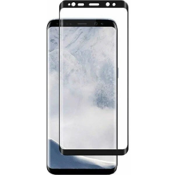 Microcase Galaxy S8 Plus Siyah 3D Curved Tempered Cam Ekran Koruyucu