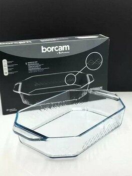 Paşabahçe 59974 Borcam Dikdörtgen Tepsi Kulplu