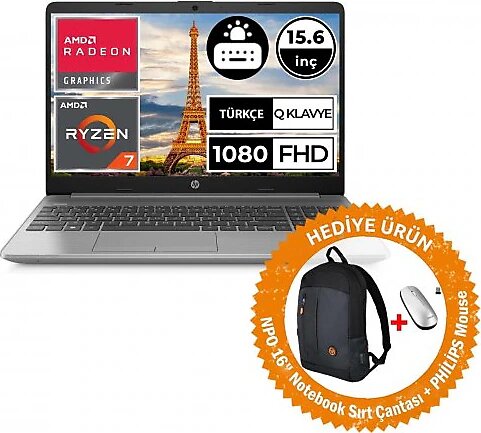 HP 250 G9 6Q8N3ES14 15.6 inç AMD Ryzen 7 5825U 32 GB 512 GB SSD AMD Radeon Graphics Win 11 Professional