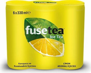 Fuse Tea Soğuk Çay Limon Aromalı İçecek Kutu 330 Ml x 6 Adet