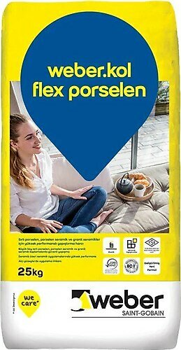 Weber Kol Flex Porselen 25 kg Beyaz
