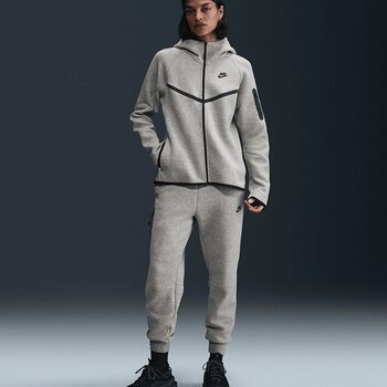 Nike Sportswear Tech Fleece Windrunner Full-Zip Hoodie Kadın Gri Sweatshirt