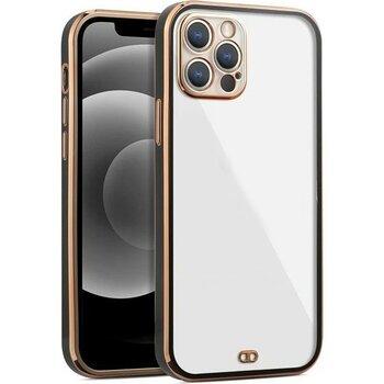 Epro iPhone 12   Pro Max Arka Kapak Kılıf    Siyah     Kenarlı  Rose