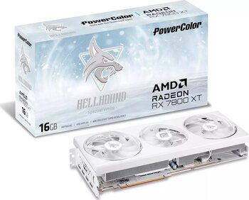 PowerColor Radeon RX7800XT Hellhound Spectral White 16GB GDDR6 256Bit HDMI/DP Ekran Kartı