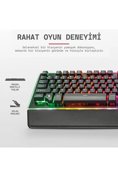 Trust Thura RGB Yarı Mekanik Gamer Klavye
