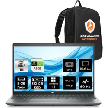Dell Precision 3591 Core Ultra 7 155H İş İstasyonu 8GB RAM 512GB SSD 15.6" FHD Win11 Home + Per4 USB XCTOP3591EMEAWP362 - 512 GB - 8 GB