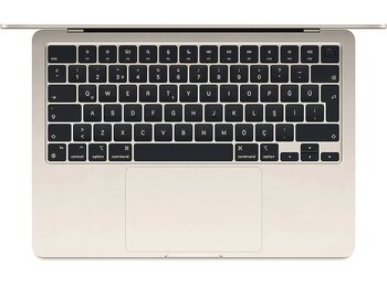 Apple Mc8j4tu/A/Macbook Air Apple M3 İşlemci (8 Çekirdek Cpu-8 Çekirdek Gpu)/16gb Ram/256gb Ssd/13,6"/Starlight