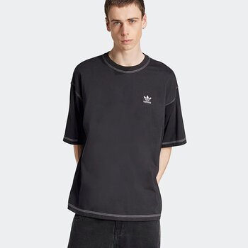 Adidas Trefoil Essentials T-Shirt Erkek Siyah Tişört