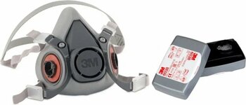 3M 6300 Büyük Boy Yarım Yüz Gaz Maskesi