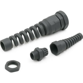 Pg 7 Spiral Uçlu kablo Rakoru  20 adet - Gri