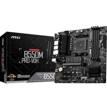 Msı B550m Pro-Vdh Ddr4 M2 Pcıe Nvme Hdmı Dp Pcıe 16X V4.0 Am4 Matx