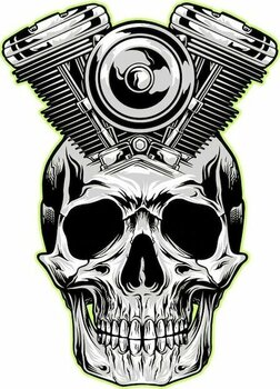 Araba Motorsiklet Kurukafa Kuru Kafa Kurukafa Sticker 20 Cm