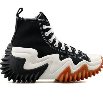 Converse Run Star Motion Canvas Platform Siyah Kadın Platformlu Günlük Ayakkabı