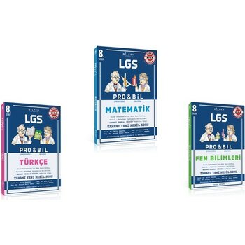 Bilfen Yayıncılık 8. Sınıf Matematik - Türkçe - Fen  Probil Soru Bankası Seti