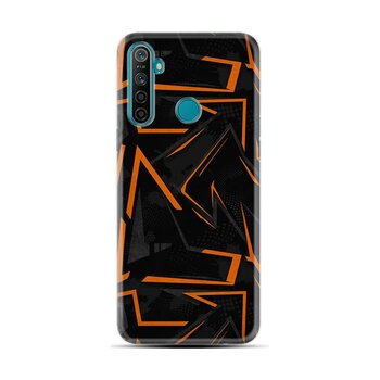 Realme 6i Kılıf Desenli Zigzaglar 1651 Siyah