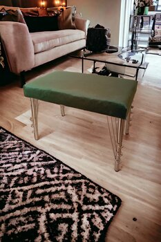 BARERMO lüx puf Bench, Puf, Sandalye, Oturak, Tabure, Makyaj Masası Sandalyesi, Dresuar Pufu