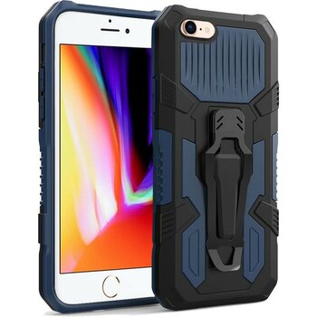 Smart Tech Apple Iphone 8 Zırh Tank Kılıf Yüksek Koruma - Mavi