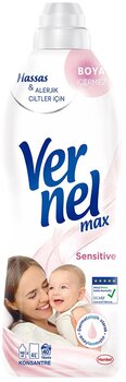 Vernel Sensitive Sıvı Deterjan 40 Yıkama Yumuşatıcı 960 ml