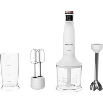 Arçelik Hbs 6150 El Tipi Blender Seti 1500 W Güçlü Fonksiyonlar ve 1,25 lt Kapasite - Beyaz