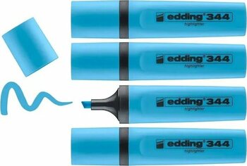 Edding Fosforlu Kalem 344 Mavi 10'lu