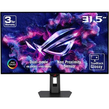 Asus Rog Strix OLED XG32UCWMG 31.5 Inç 240 Hz 4K UHD 0.03MS 480Hz Full Hd Dual Mode Adaptive Sync Woled Gaming Monitör - 31,5 inç