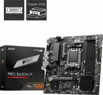 MSI MB PRO B650M-P AM5 DDR5 6000MHZ(OC) HDMI DP VGA 2X M.2 USB3.2 2.5G LAN MATX