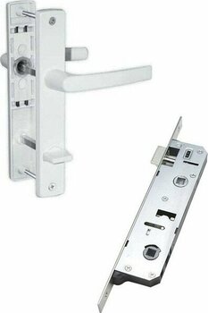 ŞENEL Yapı Market Pimapen Pvc Kapı Kolu - 35 mm Kilit Takım Wc Tip Mekanizmalı