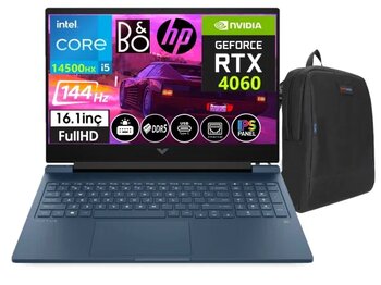 Hp Victus 16-R1057nt Intel Core I5-14500Hx 32Gb Ddr5 Ram 1Tb Ssd 8Gb Rtx4060 16.1 Inç 144Hz Ips Fhd Wındows11home Taşınabilir Bilgisayar Vcs9j260ea14+Weblegelsınçanta