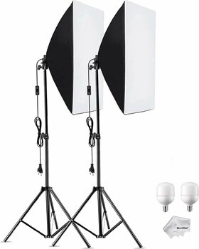 Tianya Ürün , Reklam , Moda , Makyaj , Stüdyo 2 Li 50x70cm Softbox 2x65w Ampüllü Led Sürekli Işık Seti