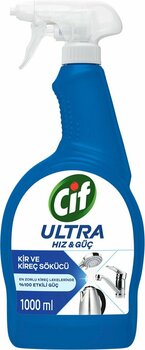 Cif Ultra Hız & Güç Kireç Sökücü Sprey Leke ve Kir Çıkarıcı Banyo 1 Lt