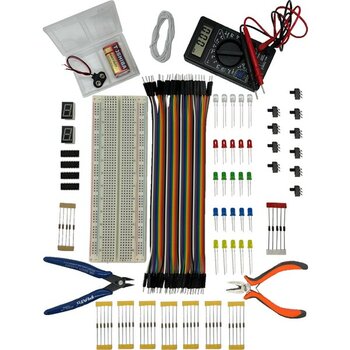 Arduino Elektronik Başlangıç Seti Elektronik Set-4  Tam Set (Kapsamlı) / 134 Parça Elektronik Malzemeler - 1 Adet