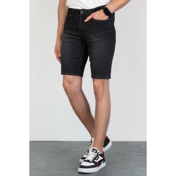 Erkek Taşlamalı Rahat Kesim Likralı Esnek Antrasit Jean Kot Şort HLTHE001952-ANT - 31