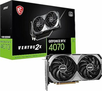 MSI RTX 4070 Ventus 2X E 12G OC 192 Bit GDDR6X 12 GB