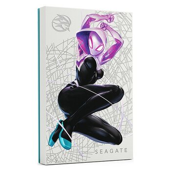Seagate Firecuda Marvel Ghost-Spider Sesial Edition Gaming 2 Tb Harici Sabit Disk USB 3.2 - Beyaz - Pembe