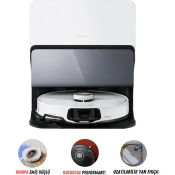 Roborock S8 Yeni Seri 10000PA Ultra Çekim Gücü Hepa Filtreli | Ekstra Kenar Paspaslama Sistemi | Ultra Donanımlı Premium Akıllı Robot Süpürge | One...