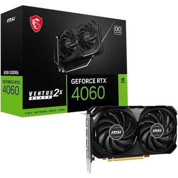 MSI GeForce RTX 4060 Ventus 2X Black 8G OC 8GB GDDR6 Ekran Kartı