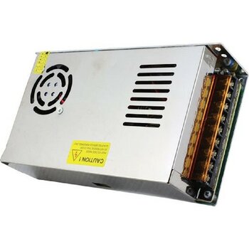 Ata Elektronik 24V 20A Metal Kasa Güvenlik Kamera Smps Adaptörü 24 Volt 20 Amper Metal Kasa Kalın Tip Fan Özellik Fanlı - Gri