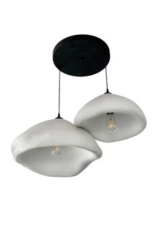 Lunalore Royel Serisi 2'li Beyaz Sarkıt Avize