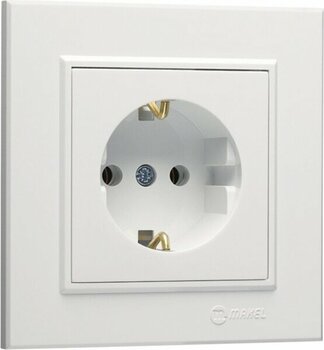 Makel Karea Beyaz Topraklı Priz - 1 Adet