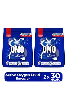 Omo Active Oxygen Etkisi Beyazlar Toz Deterjanı 4.5 KG x2