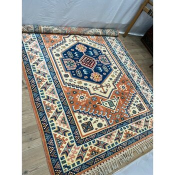 Şirvan Halı El Dokuma Ipekli Yörük Halı 285 x 200 - Renkli - 200 x 285 cm