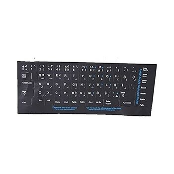 TeknoKapsül 300168 Arapça Q Siyah Klavye Stiker - 0 - Siyah - Option-1