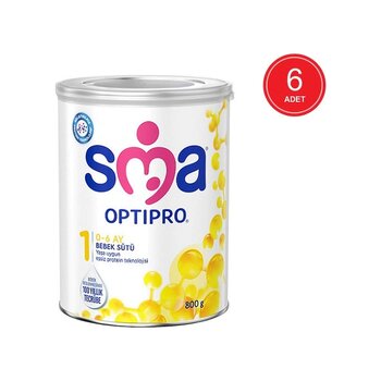 Sma Optipro 1 Probiyotik Bebek Sütü 800 G 6 Adet